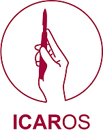 Logo mit stilisiertem Skalpell